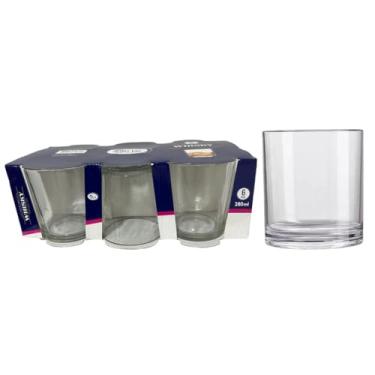 Imagem de COPO DE VIDRO P/WHISKY 280ML KIT C/6 SEU LAR