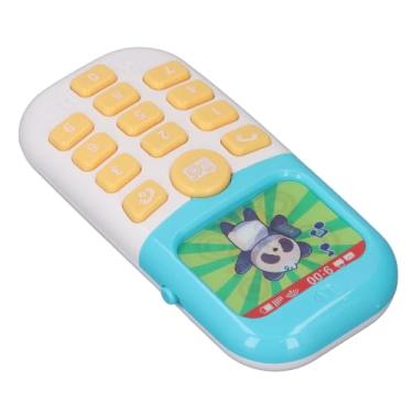 Imagem de Atyhao Celular Interativo para Crianças, Animais de Desenho Animado, Simulação de Efeito de Música Leve, Celular, Brinquedo Educacional de Aprendizagem para, Telefone de Aprendizagem (BLUE)