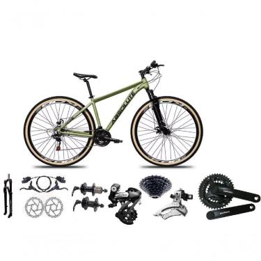 Imagem de Bicicleta Aro 29 Absolute Nero 5 Câmbios Shimano Altus 24v Freio Hidráulico Garfo C-trava oliva Tam: 19