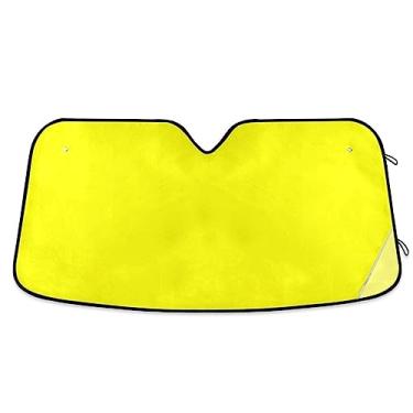 Imagem de Para-brisas de carro amarelo, persianas de janela de carro, protetor solar para carro, para-sol para carro, caminhão, SUV