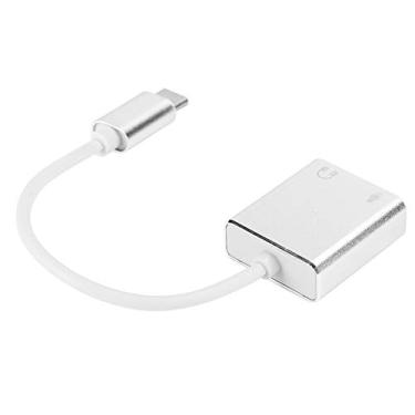 Imagem de Acouto Adaptador de Placa de Som Estéreo Externo Sem Unidade de Liga de Alumínio TYPE-C 7.1, Plug e USB 2.0, Processamento Virtual de 7.1 Canais, Compatível Com Telefones, Laptops e Tablets