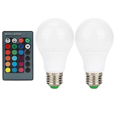 Imagem de Hyuduo Lâmpada E27 5W RGB LED Luz Economizadora de Energia de Alta Eficiência Com Controle Remoto para Quarto, Corredor, Bar de Hotel