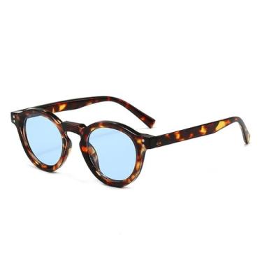 Imagem de Óculos de Sol Retrô Pequenos e Circulares, Modernos, com Proteção Anti-Luz Azul, Óculos Casuais Femininos