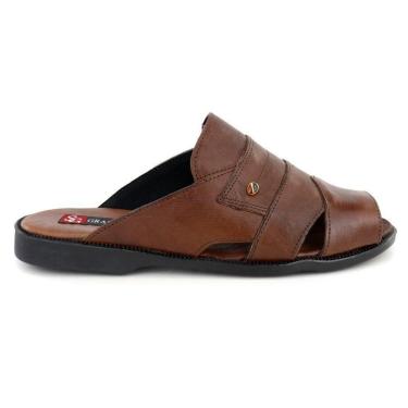 Imagem de Chinelo Masculino Couro Elegante Classico 408M-Masculino