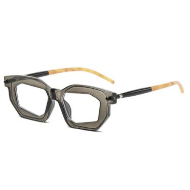 Imagem de Óculos de Sol UV400 - Lentes Transparentes Bicolores, Armação Punk com Rebites, para Homens e Mulheres, Esportes ao Ar Livre, Corrida e Ciclismo, Cinza e Transparente