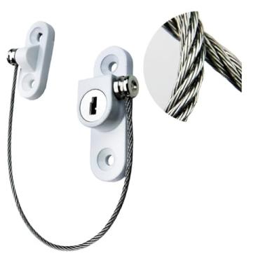 Imagem de Fechadura de porta de geladeira de armário de aço inoxidável, trava de janela para casa, fixação forte, 1 peça (H)