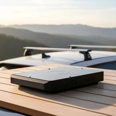 Imagem de Suporte Veicular Para Starlink Mini Com Ímãs de Teto Externo Carro Antena Gen 4 Geração Montagem Plana Case Base Magnético Fixador Neodímio Emborrachado Instalação Fácil (Preta)