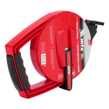 Imagem de Trena Métrica Longa 30m Fita Aço Mtx Profissional