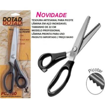 Imagem de Tesoura de picotar profissional importada corta papel, cartolinas e at