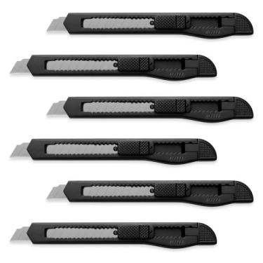 Imagem de Estilete Estreito Seller 9mm - Kit com 6 - Cortador de Precisão para A