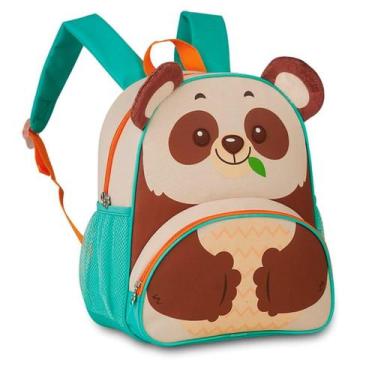 Imagem de Mochila Infantil Animais Zoo Clio Pets Original, Panda