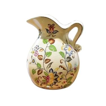 Imagem de Vaso de cerâmica pós-moderno, sala de estar, arranjo de flores, mesa de jantar, retrô, simulação de flores, ornamentos de flores secas, vasos de flores