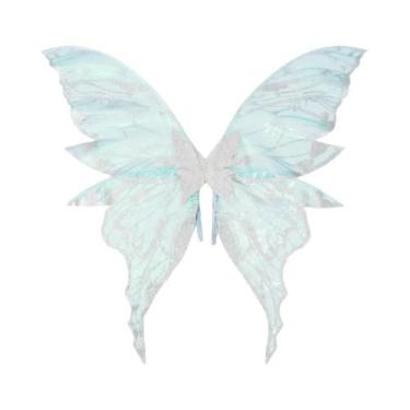 Imagem de Fantasia De Asas De Anjo Brilhantes Para Adultos Para Festa De Hallowe