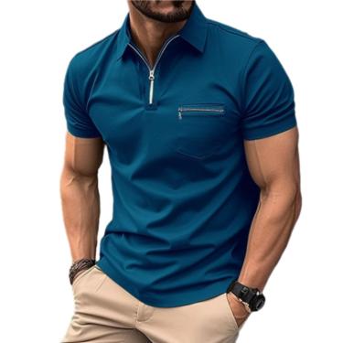 Imagem de Camiseta Masculina De Manga Curta Tendência De Personalidade Camiseta Masculina Clássica Para Todos Os Jogos Camiseta Masculina De Manga Curta Masculina Casual Moda Esportiva, N-blue, L