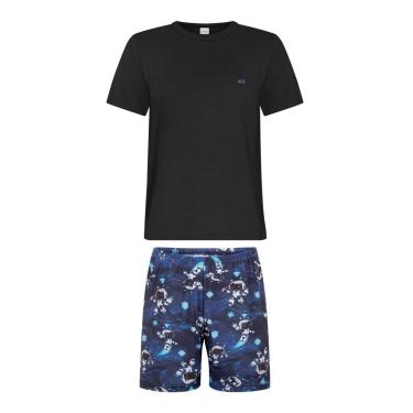 Imagem de Pijama Infantil Menino Espacial Marinho Alakazoo-Masculino