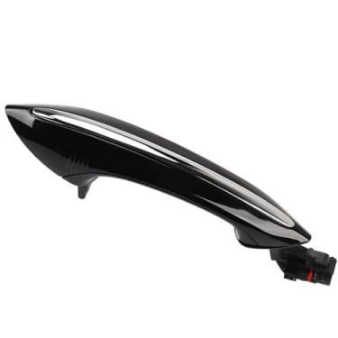 Imagem de Maçaneta de suporte para porta de carro adequada para BMW F02 F10 F06 F07 Carro Exterior Conforto Acesso Maçaneta de porta de substituição sem chave (cinza escuro)