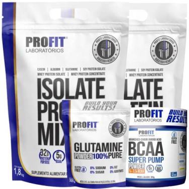 Imagem de 2x Whey Isolado 1,8kg + 1x Glutamina Pura 300g + 1x Bcaa 300g Super Pu