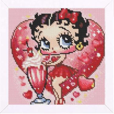 Imagem de eimivrc Kits de arte de diamante para adultos - Kits de arte de diamante de desenho animado para crianças, kits de pintura de diamante de broca completa DIY para adultos arte de pedras e artesanato