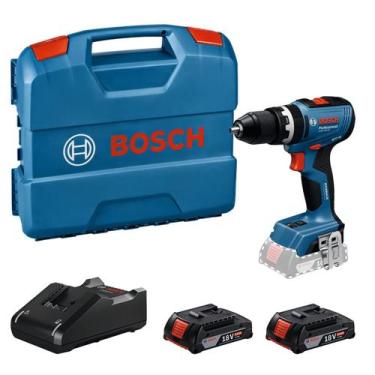 Imagem de Parafusadeira e Furadeira com maleta e kit baterias 2.0 Ah e Carregado