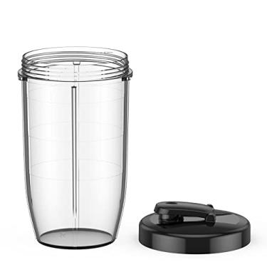 Imagem de Copo de substituição de liquidificador de 500 ml com tampa de bebida para liquidificador pessoal KOIOS BL219B, BL328B