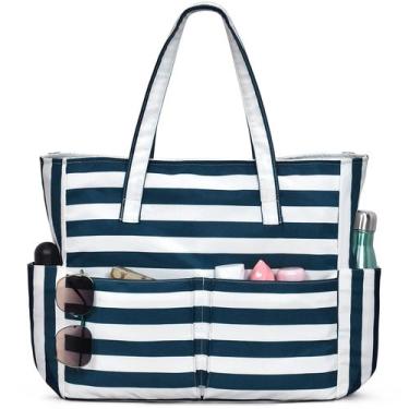 Imagem de Bolsa de Playa Oscaurt Grande Impermeable y Antiarena para Mujeres