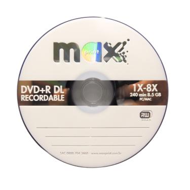 Imagem de Caixa 200 Unidade mídia DVD+R Dual Layer 8.5GB 1X-8X 50231-4 no estojo slim