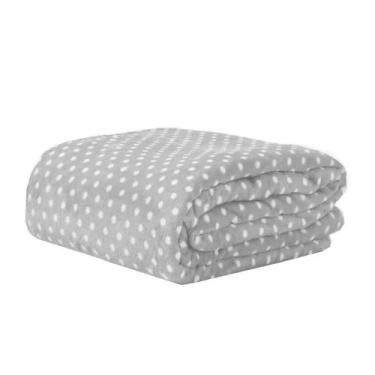 Imagem de Manta Poá Cinza Queen - Habitat