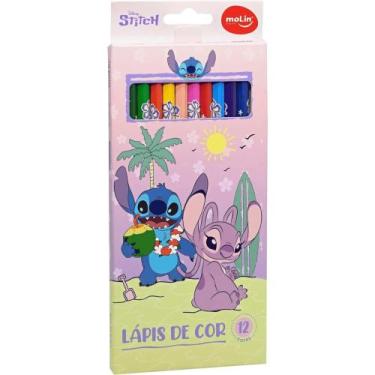 Imagem de Lápis De Cor 12 Cores Stitch MOLIN Modelo 3, Modelo 3
