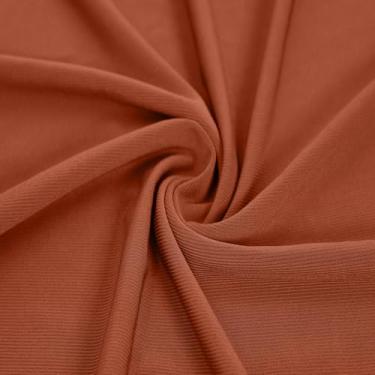 Imagem de Tecido elástico bidirecional de malha de jérsei ITY sólido e poliéster, 200 g/m², projetos DIY