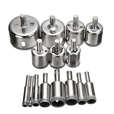 Imagem de Kit Serra Copo Diamantada 15 Peças 6 A 50mm Vidro Mármore Porcelanato