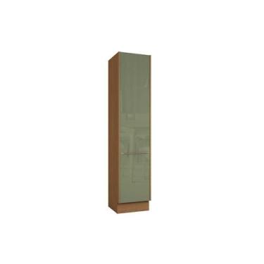 Imagem de Paneleiro Cozinha Modulado Vibra T627 c/ 2 Portas 50cm Canela/Verde Pi