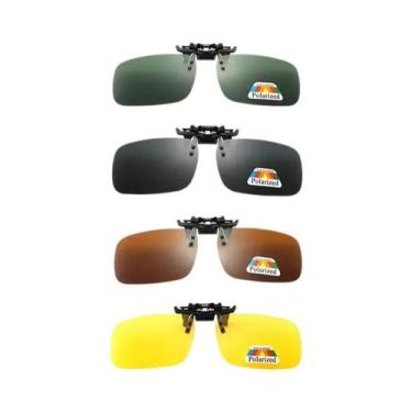 Imagem de Óculos De Sol Polarizados UV400 Com Clipe Para Visão Noturna, Óculos D