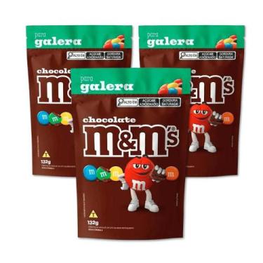 Imagem de MMs Confete Chocolate ao Leite Kit 3 unidades 132g - M&Ms