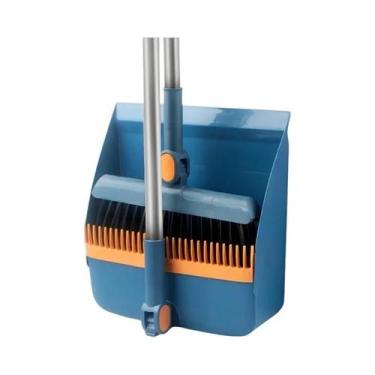 Imagem de Conjunto De Vassoura E Pá Magnética Dobrável Rotativa 3 Em 1 Para Limp