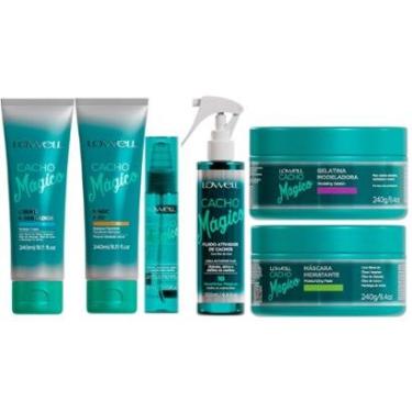 Imagem de 1042LW-Kit6 Cacho Mágico Funcional Shampoo240+Creme+Máscara+ Magic oil+Gelat+Fluido - LOWELL-Feminino