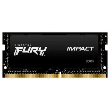 Imagem de Memória Kingston Fury Impact SODIMM, 8GB, 2666MHz, DDR4, Para Notebook, Black - KF426S15IB/8