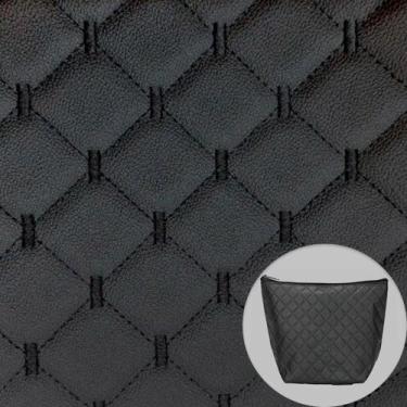 Imagem de Revestimento material sintético Uruguai Preto 0.50x1.45 Metros Bordado