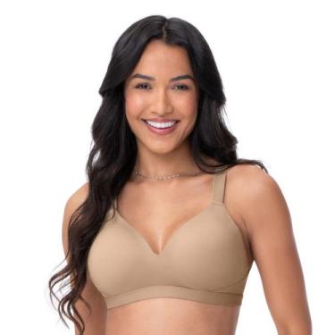 Imagem de Sutiã Comfort Laser Termofusionado com Bojo Fixo Bege - Zee Rucci, 44