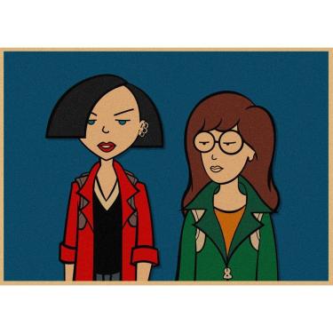 Imagem de Pintura de pôster Vintage Daria Anime 29.7x42cm Arte de parede
