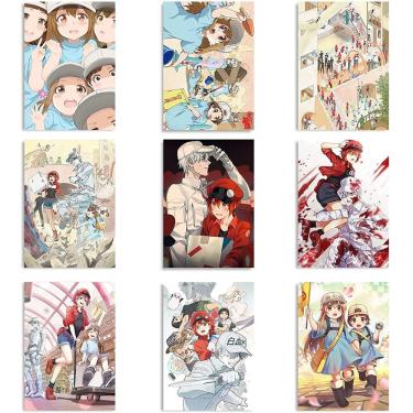 Imagem de Conjunto de pintura em pôster Cells at Work Anime 40x60cm x9