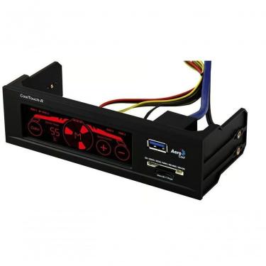 Imagem de Painel Multicontrolador De Fan Aerocool Cooltouch-r Touchscreen En51554 Preto