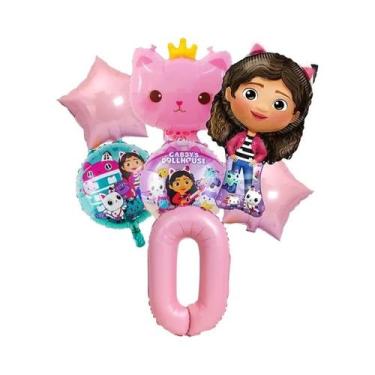 Imagem de Conjunto De Balões Gabby Dollhouse Para Meninas, Decoração De Festa De