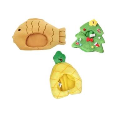 Imagem de Chaveiros De Pelúcia Adoráveis: Designs De Bola De Arroz, Pargo, Abaca