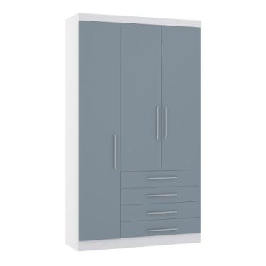 Imagem de Guarda Roupa Dormitório Modulado Alpes 3 Portas 4 Gavetas  - Módulo Ro