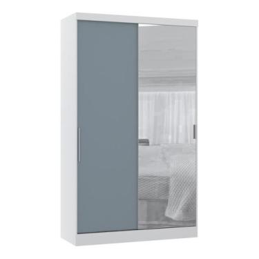 Imagem de Guarda Roupa Modulado Alpes 2 Portas Correr c/ Espelho - Módulo Lucian