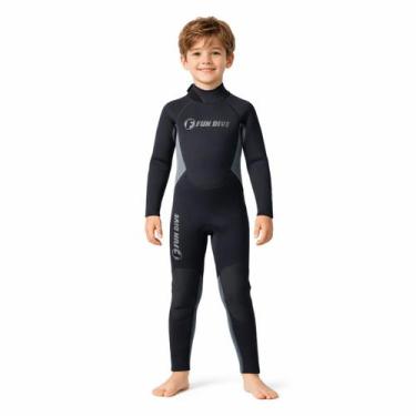 Imagem de Roupa de neoprene infantil Mergulho Wailea Junior Esportes Crianças Un