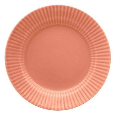 Imagem de Jogo De 6 Pratos Rasos 24 Cm Canelé Salmão