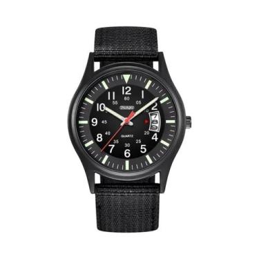 Imagem de Relógio De Quartzo Militar Masculino De Nylon 2023 Com Calendário E Da