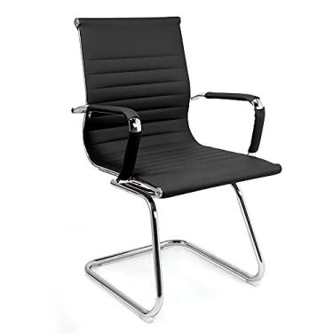 Imagem de Moob Cadeira de Escritório Executiva Boston Base Fixa Esteirinha Preta