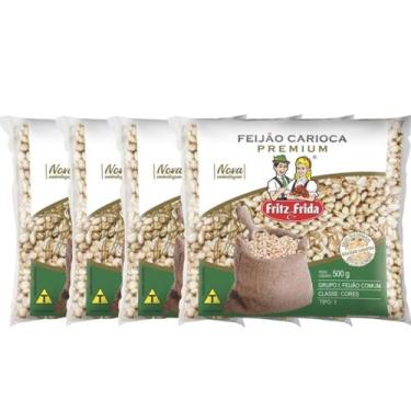 Imagem de Kit 4 Feijão Carioca 500g Fritz & Frida Tipo 1